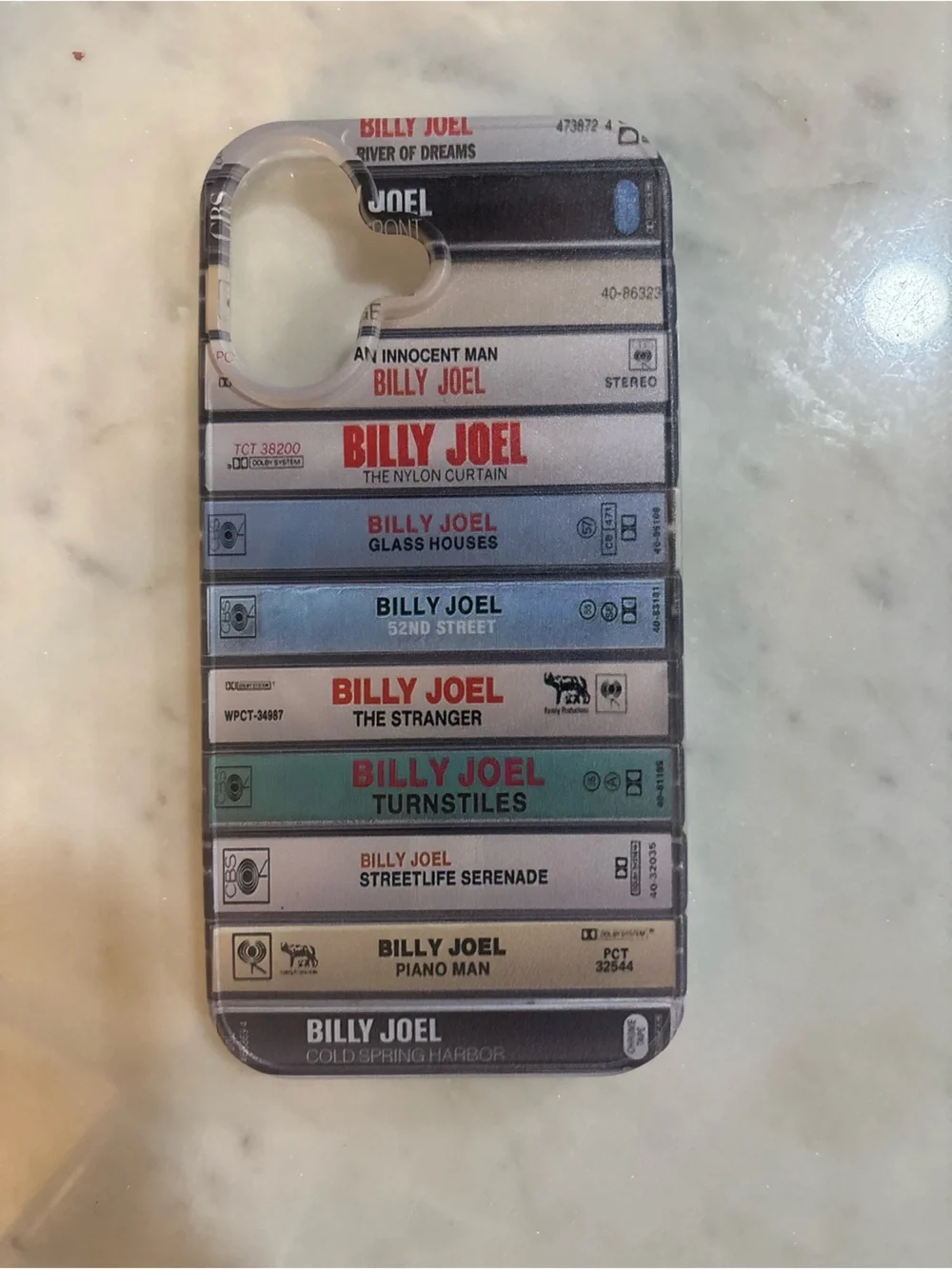 Billy Joel Cassette Stack IPhone 15 Phone Case - Multi-Color